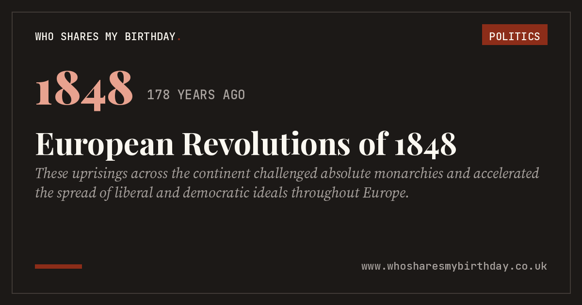 European Revolutions of 1848