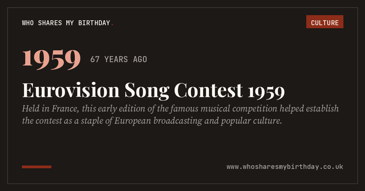 Eurovision Song Contest 1959