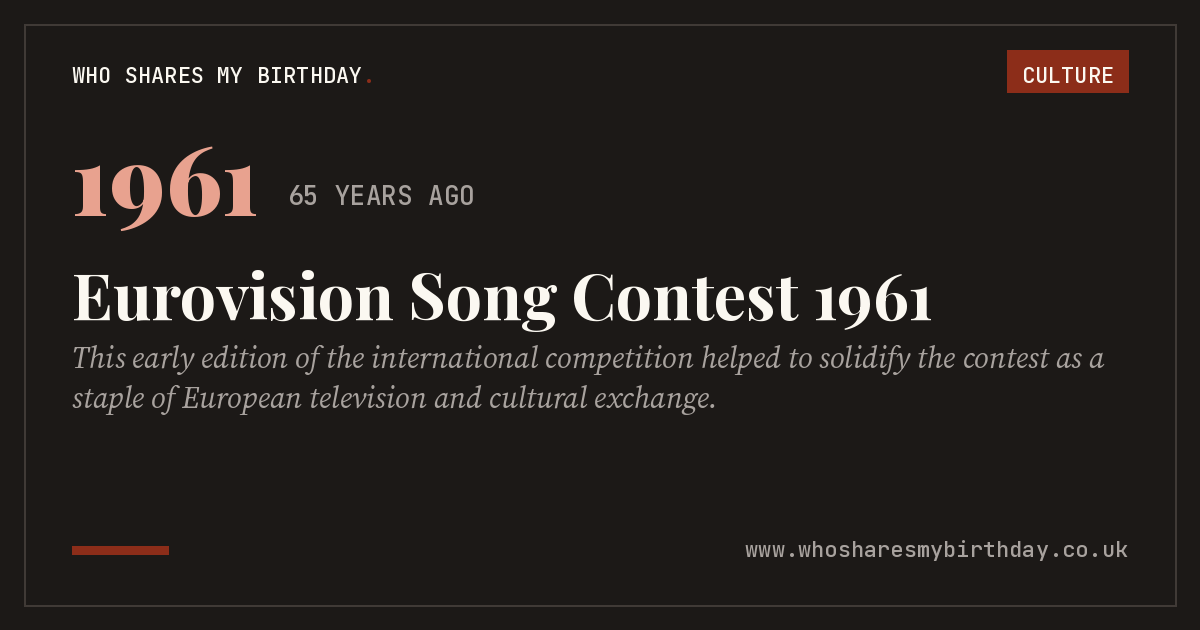 Eurovision Song Contest 1961