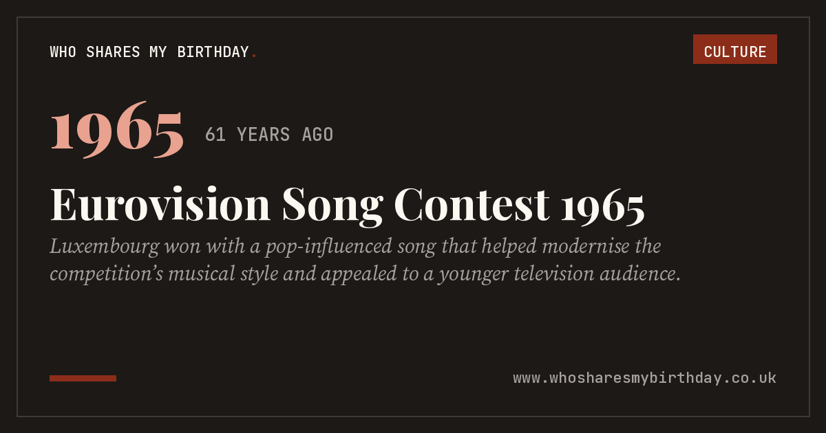 Eurovision Song Contest 1965