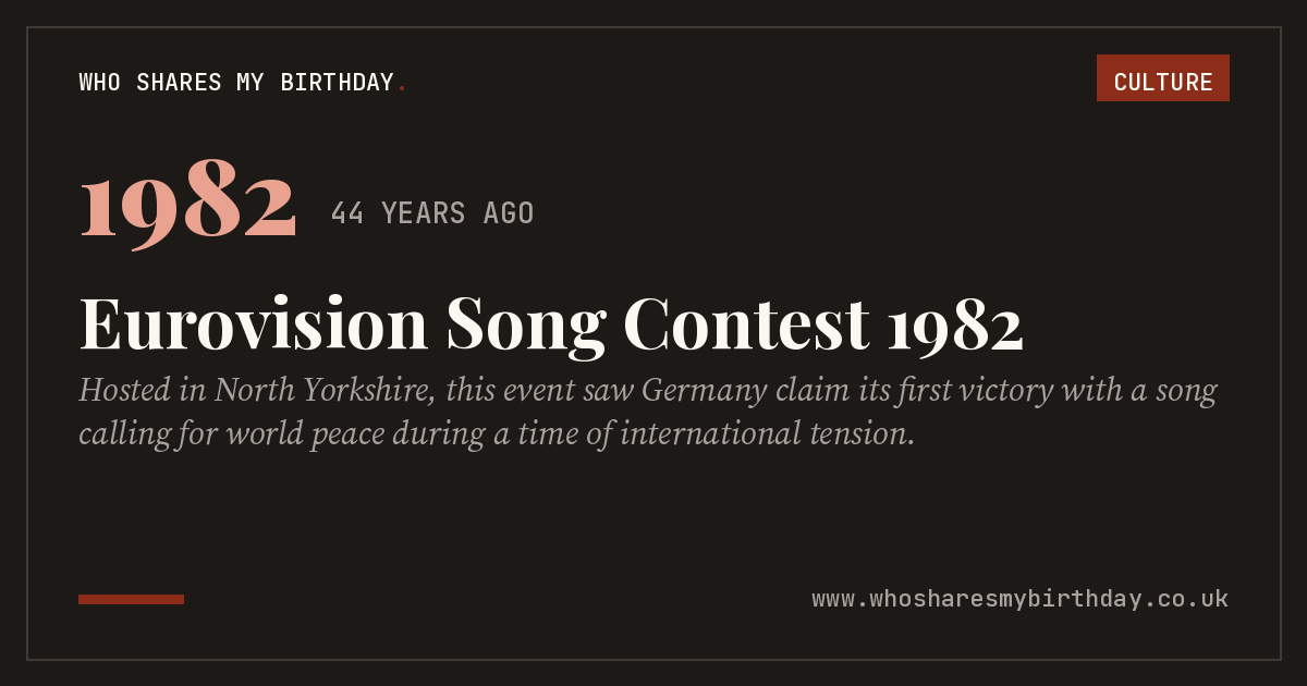 Eurovision Song Contest 1982