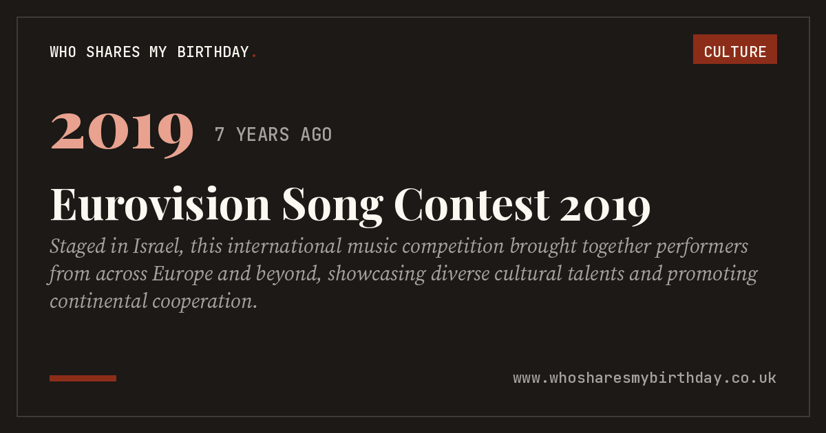 Eurovision Song Contest 2019