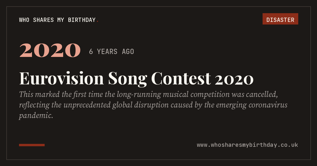 Eurovision Song Contest 2020