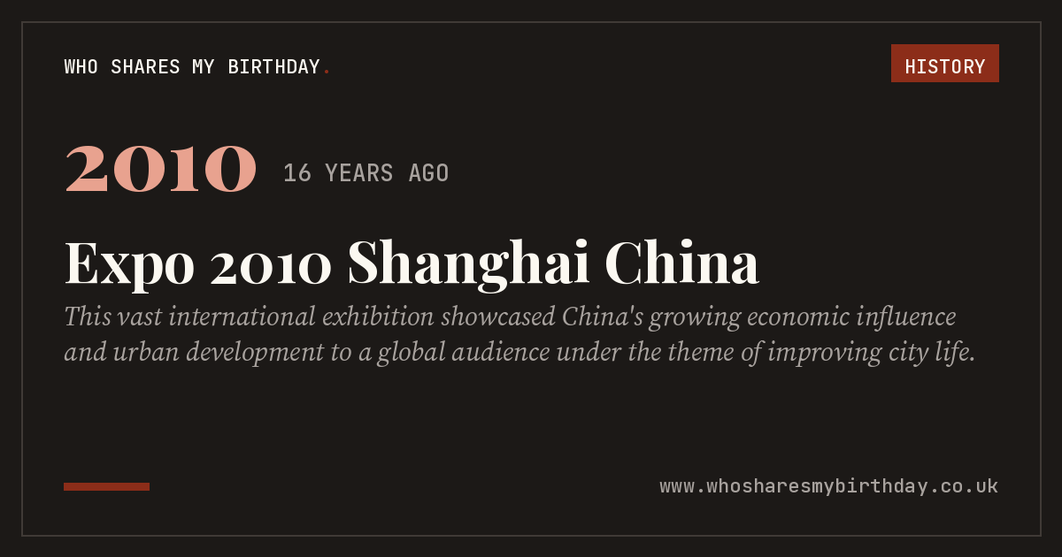 Expo 2010 Shanghai China