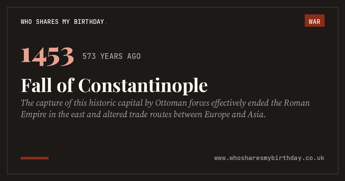 Fall of Constantinople