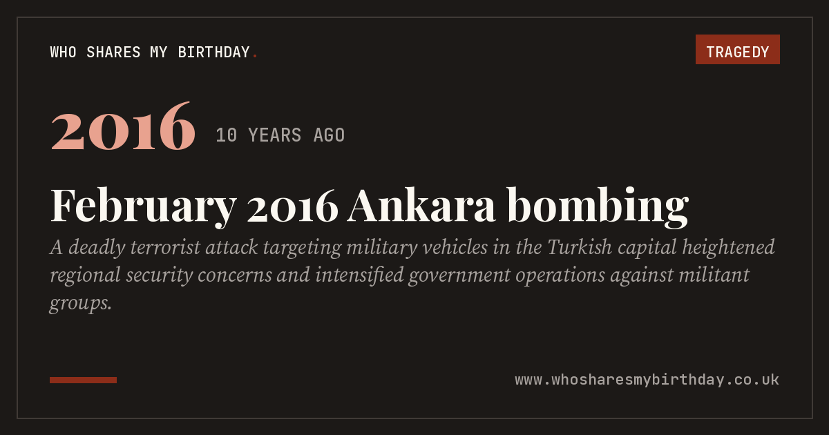 February 2016 Ankara bombing