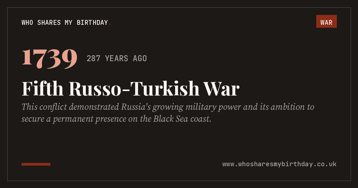 Fifth Russo-Turkish War