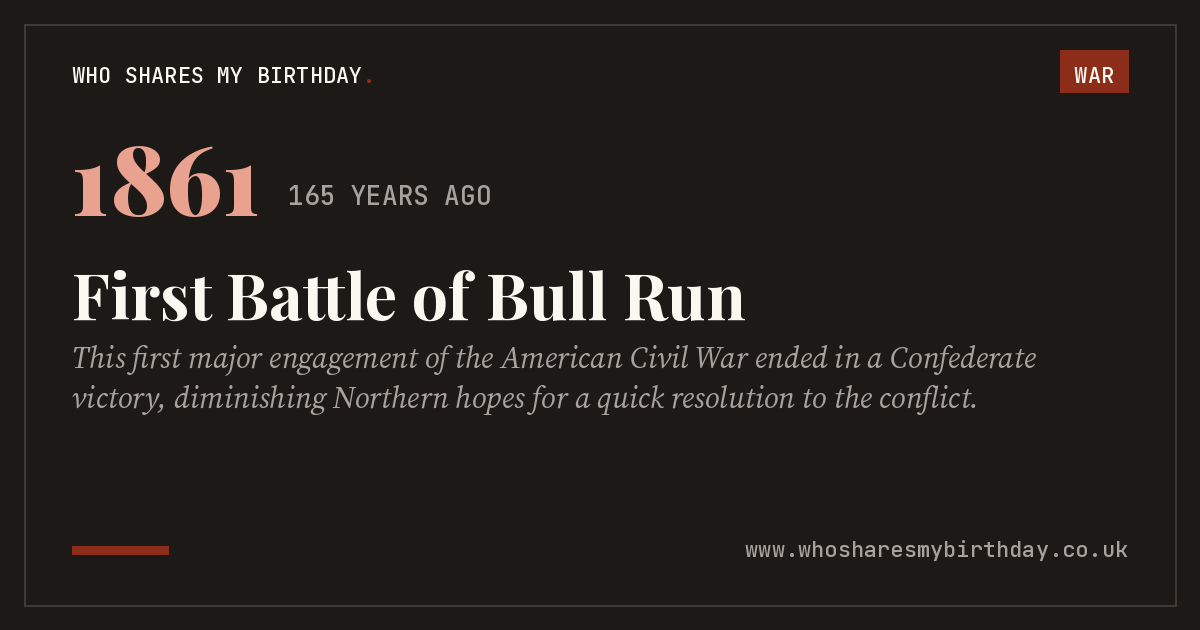 First Battle of Bull Run