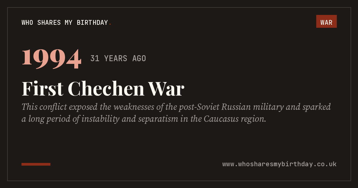 First Chechen War