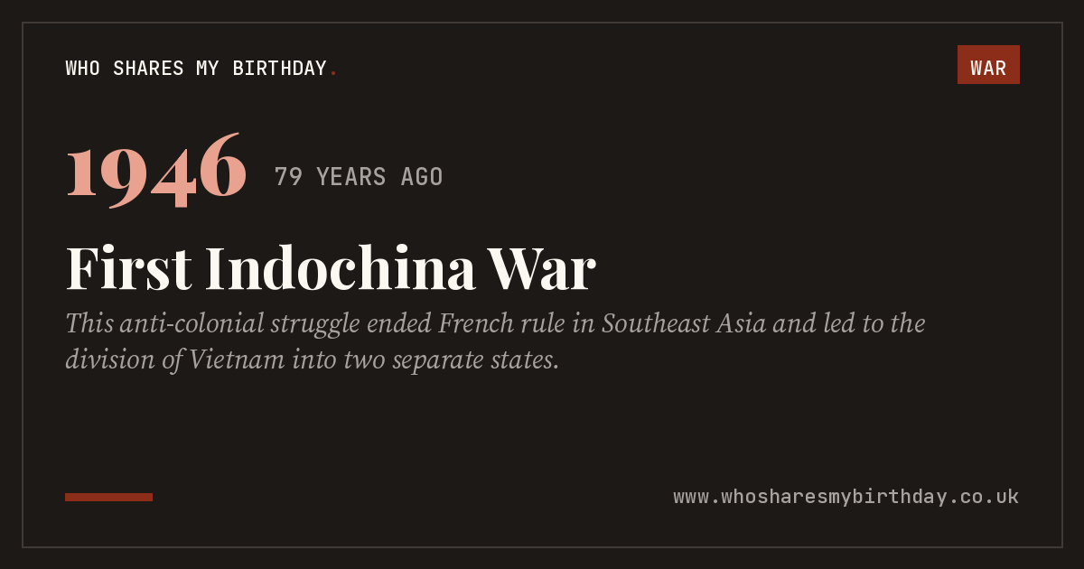 First Indochina War