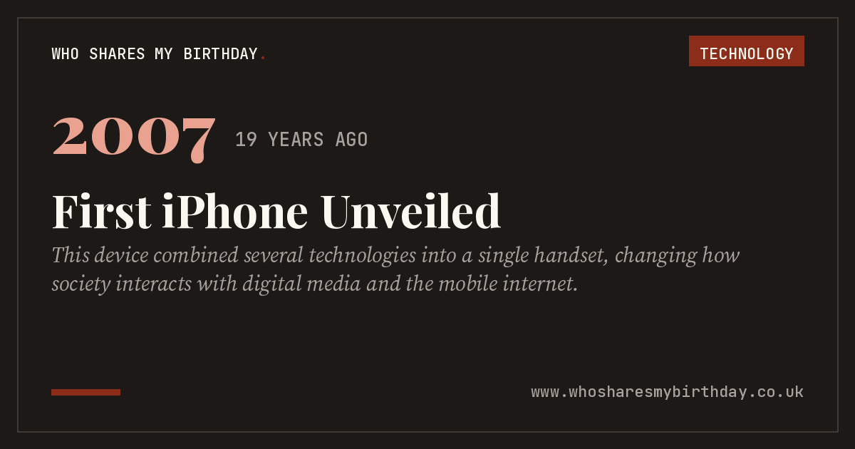 First iPhone Unveiled