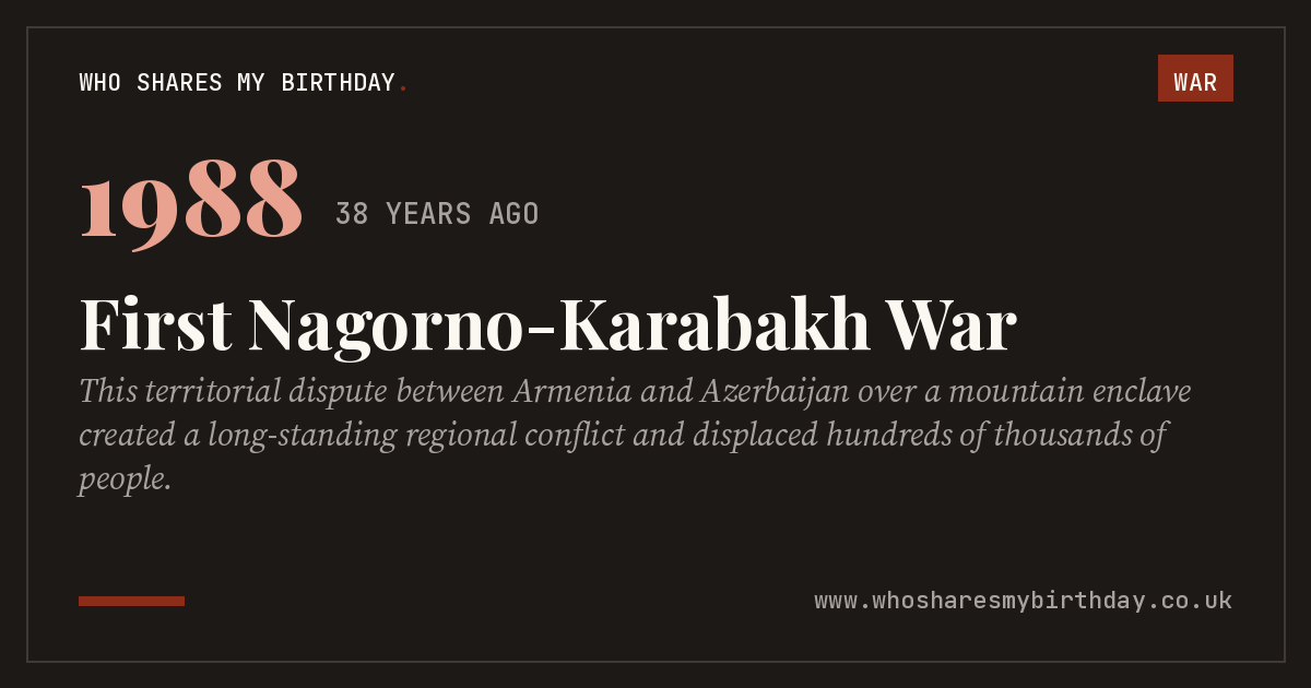 First Nagorno-Karabakh War