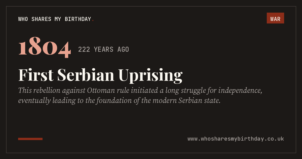 First Serbian Uprising