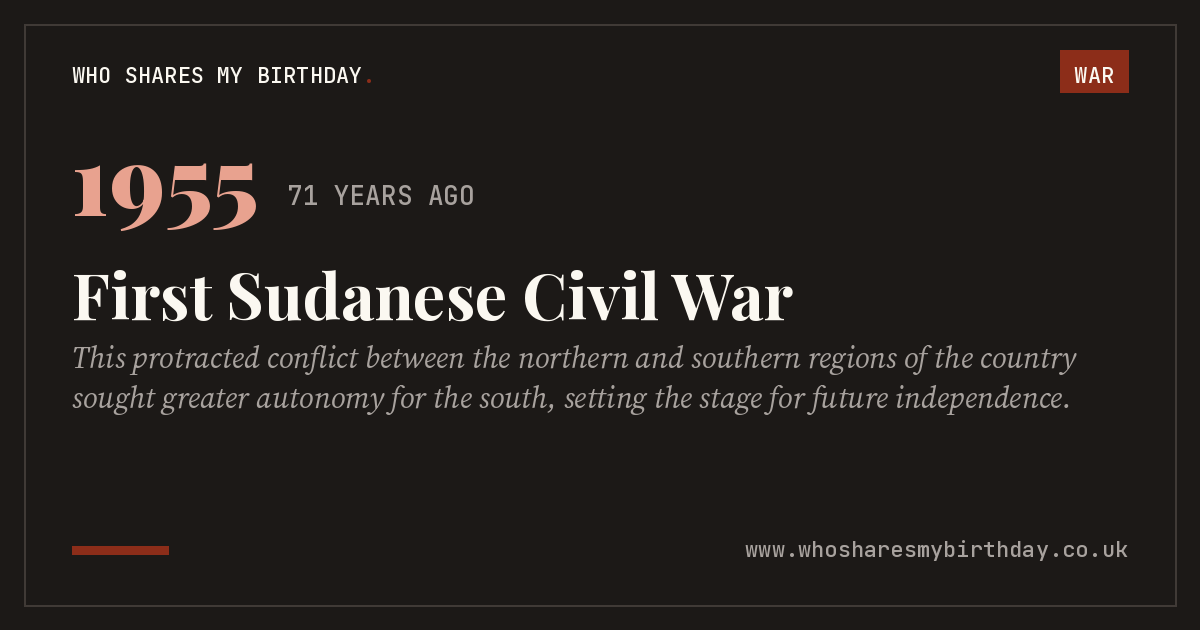 First Sudanese Civil War