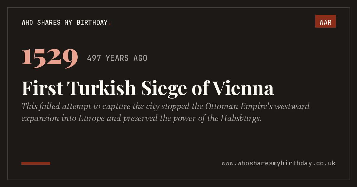 First Turkish Siege of Vienna