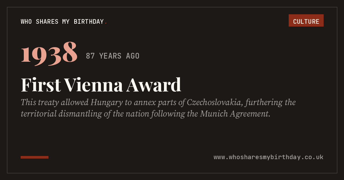First Vienna Award