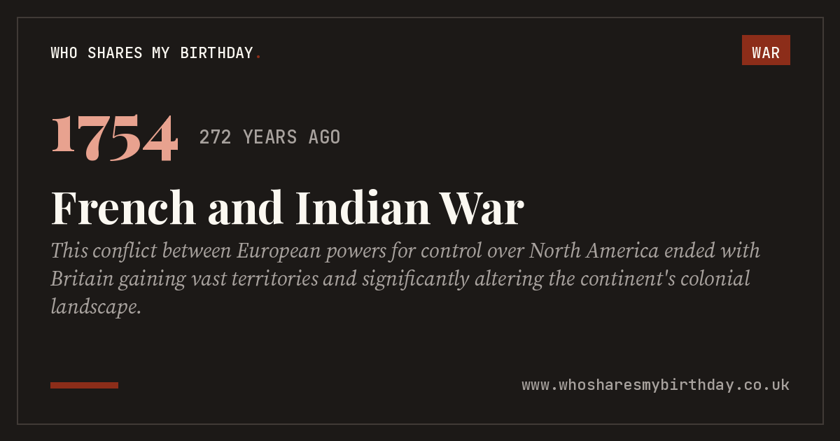 French and Indian War
