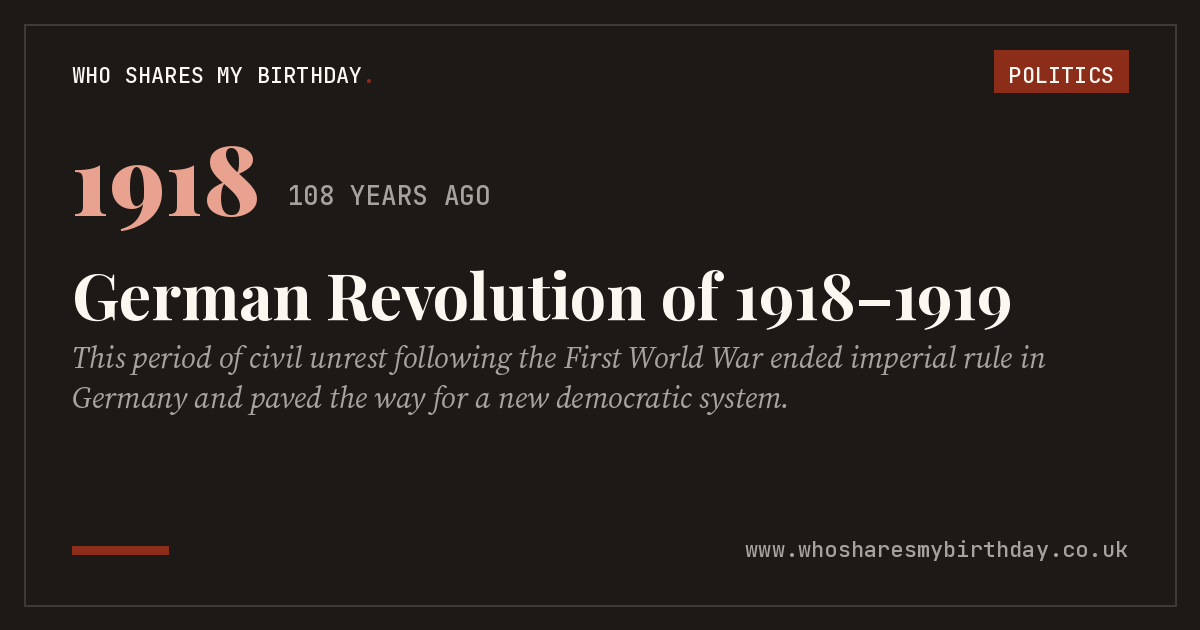 German Revolution of 1918–1919