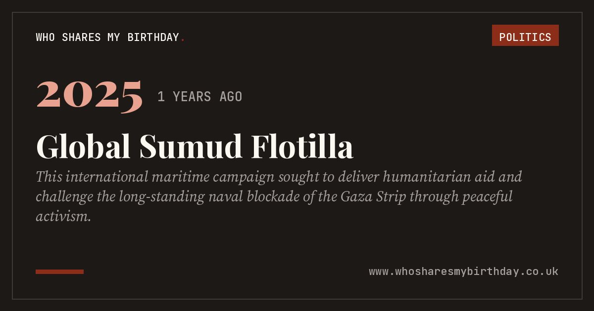 Global Sumud Flotilla
