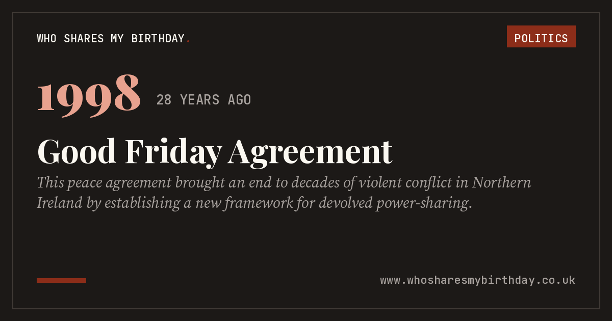 Good Friday Agreement