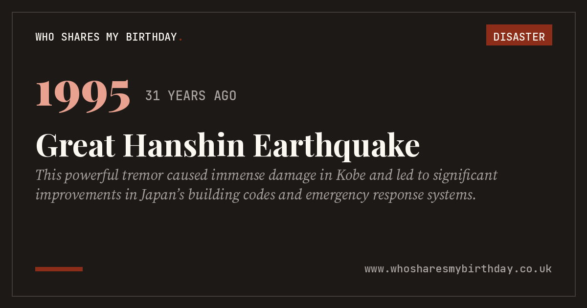 Great Hanshin Earthquake