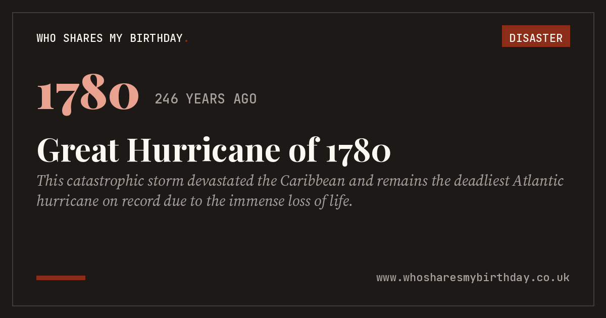 Great Hurricane of 1780