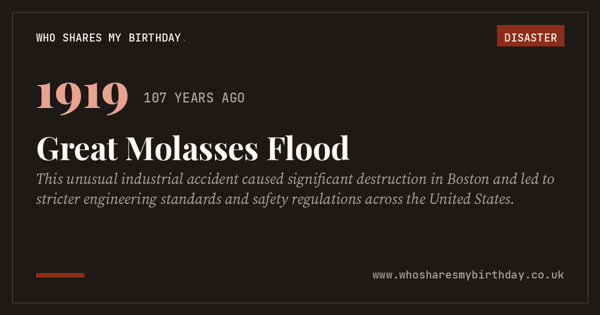 Great Molasses Flood