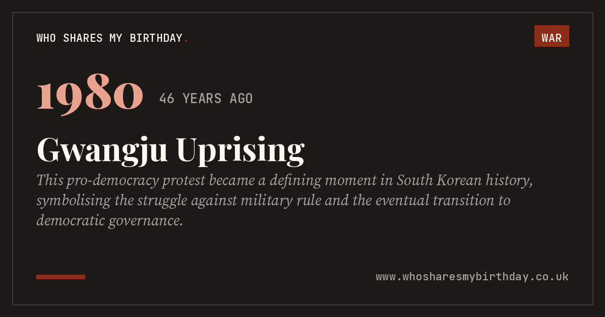 Gwangju Uprising