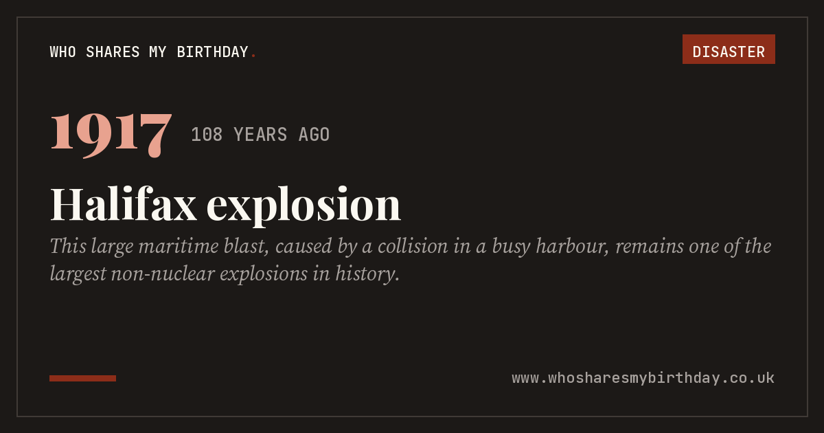 Halifax explosion