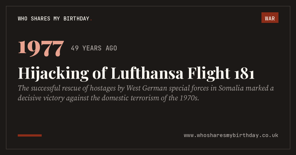 Hijacking of Lufthansa Flight 181