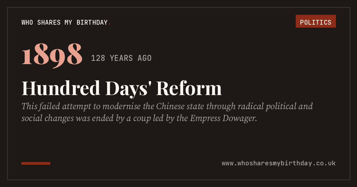 Hundred Days' Reform