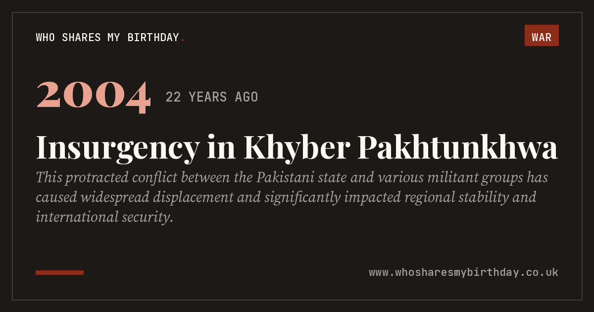 Insurgency in Khyber Pakhtunkhwa