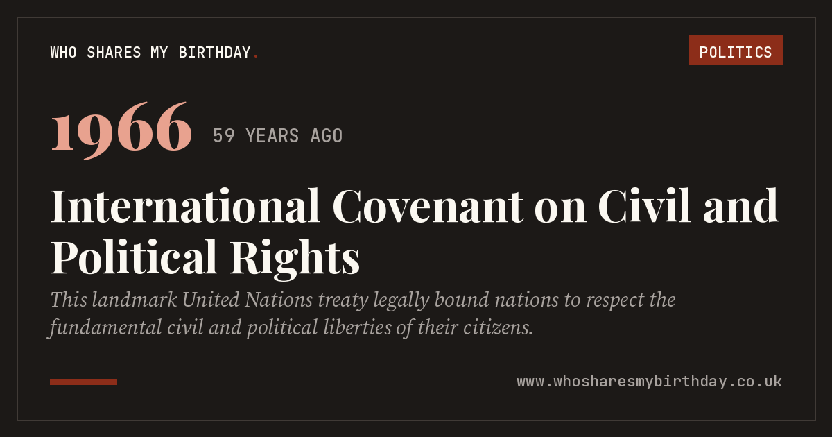 International Covenant on Civil and Political Rights