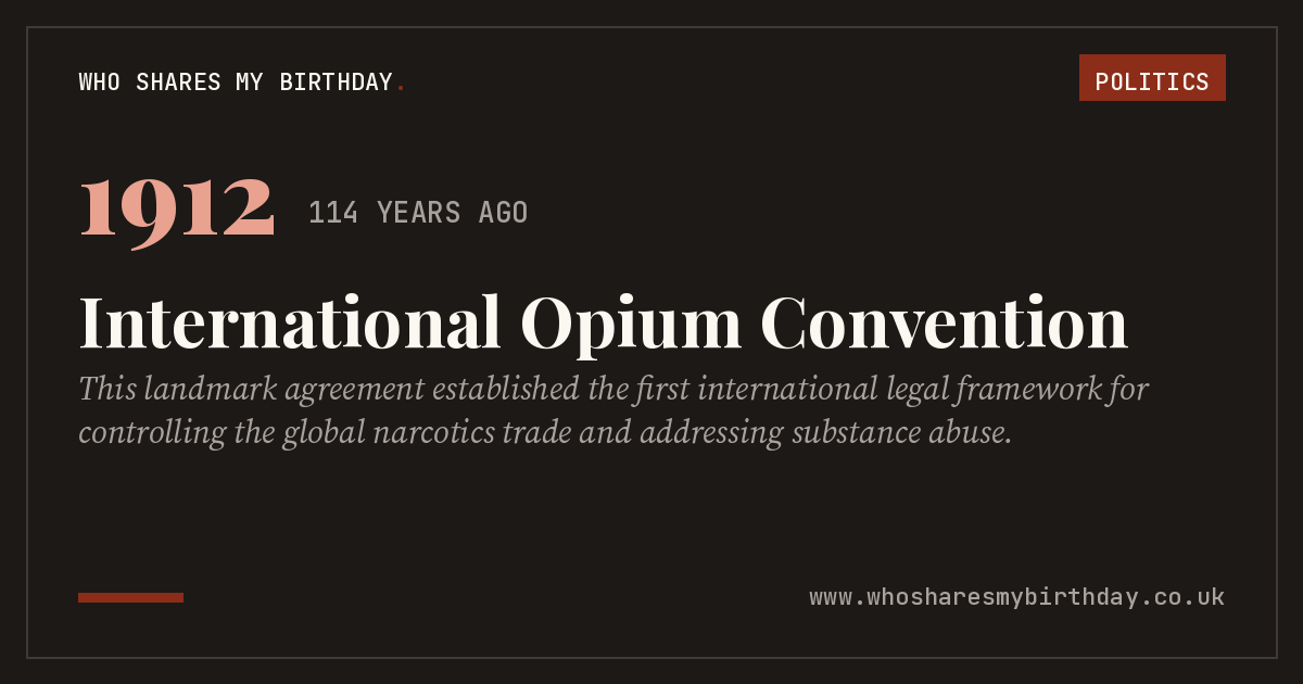 International Opium Convention