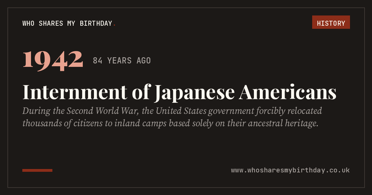 Internment of Japanese Americans