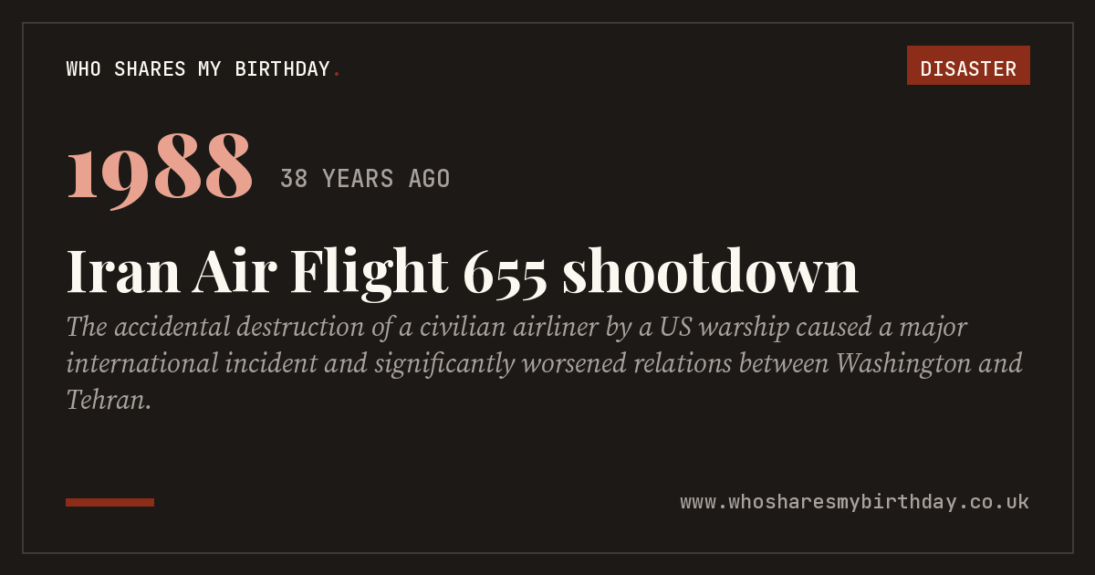 Iran Air Flight 655 shootdown