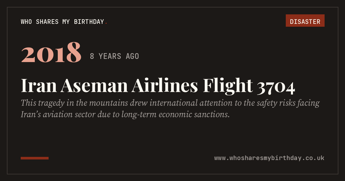 Iran Aseman Airlines Flight 3704