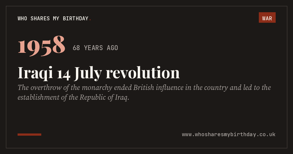 Iraqi 14 July revolution