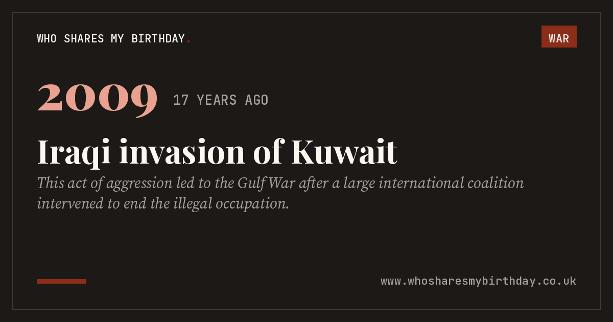 Iraqi invasion of Kuwait