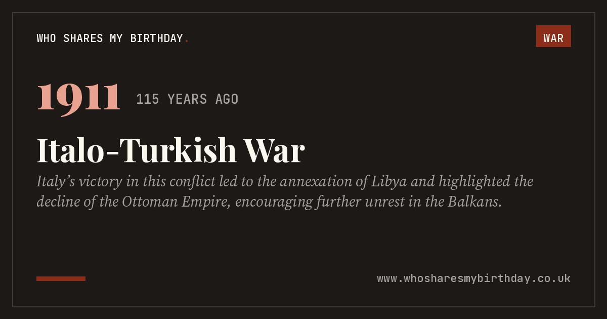 Italo-Turkish War