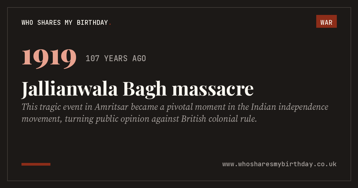 Jallianwala Bagh massacre