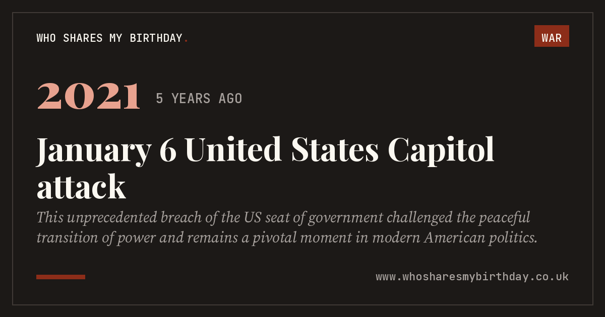 January 6 United States Capitol attack