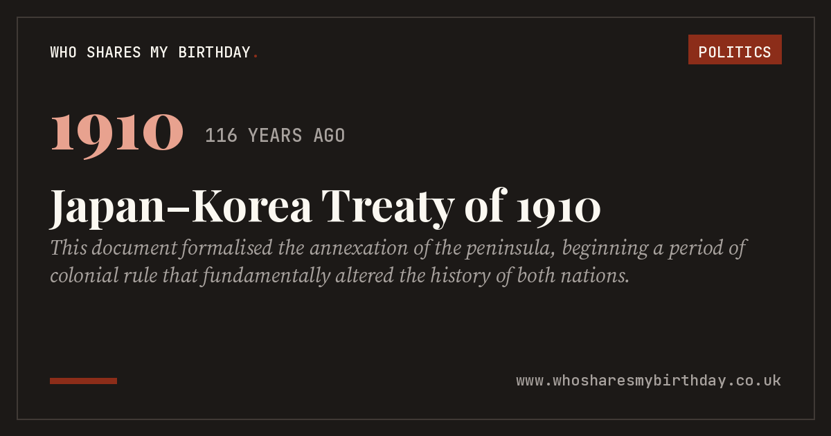 Japan–Korea Treaty of 1910