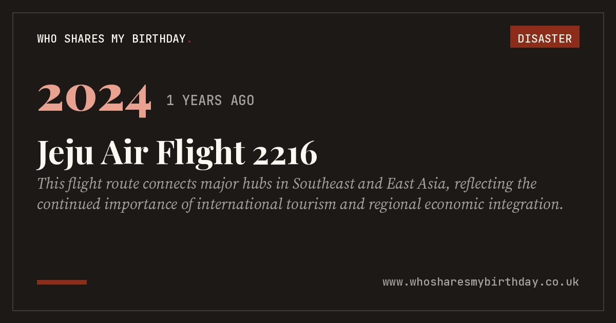 Jeju Air Flight 2216