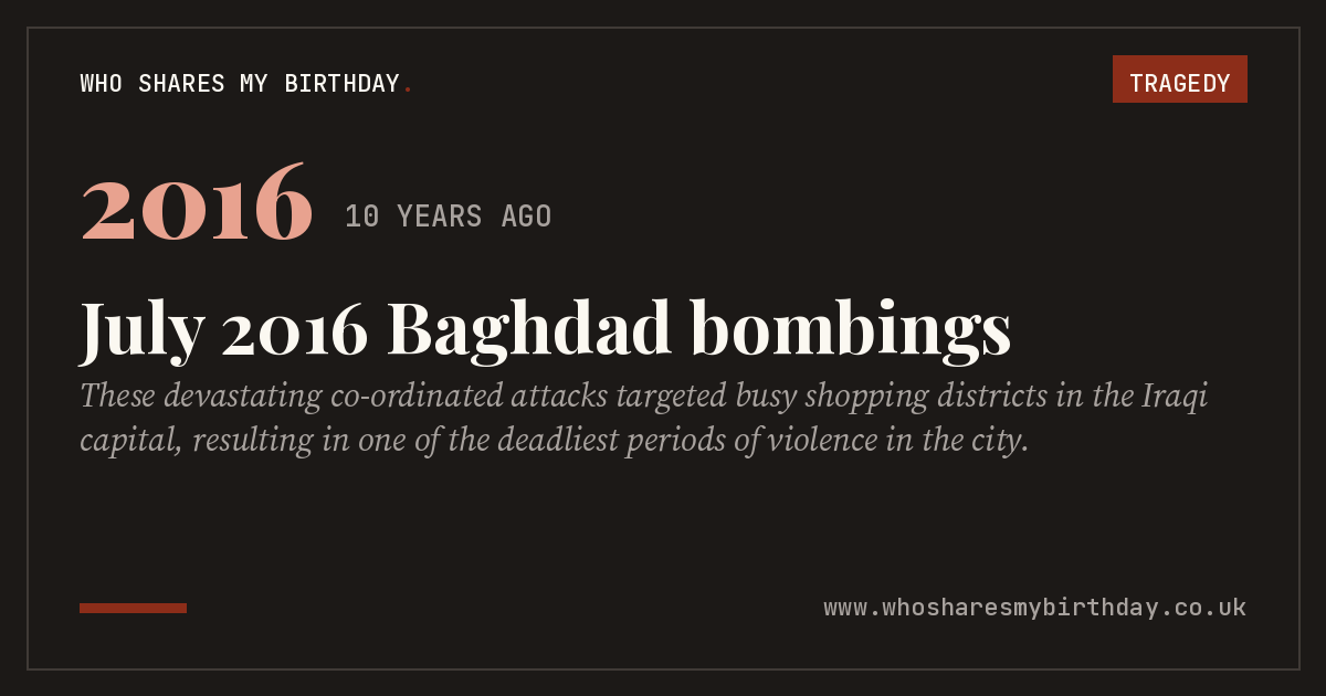 July 2016 Baghdad bombings
