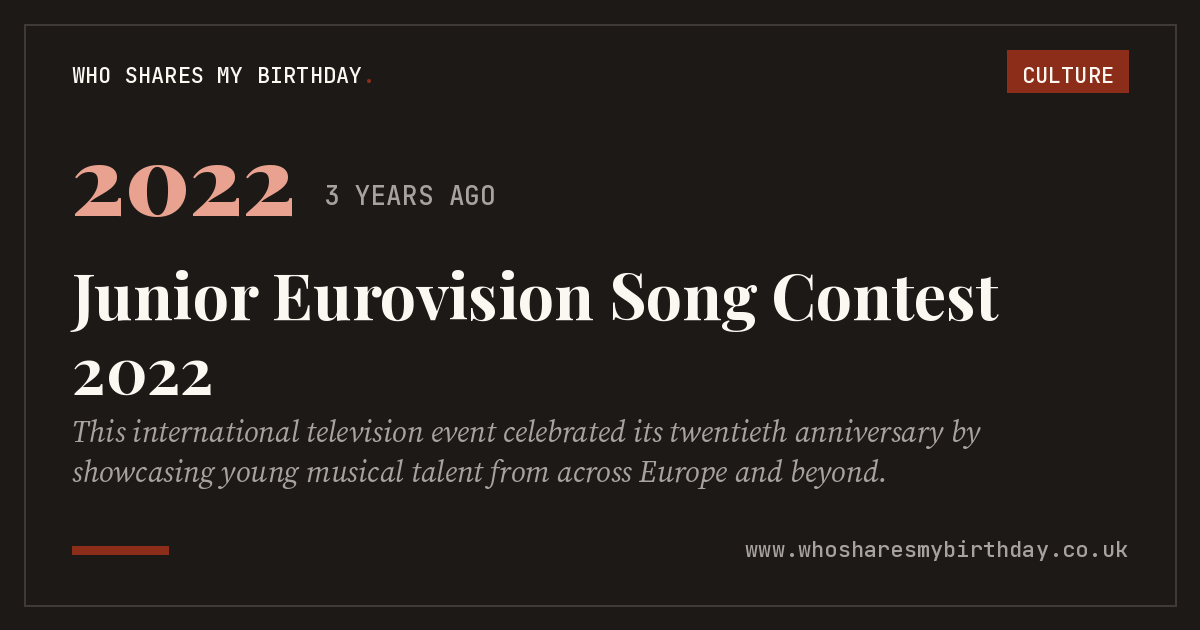 Junior Eurovision Song Contest 2022