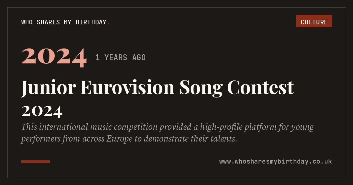Junior Eurovision Song Contest 2024