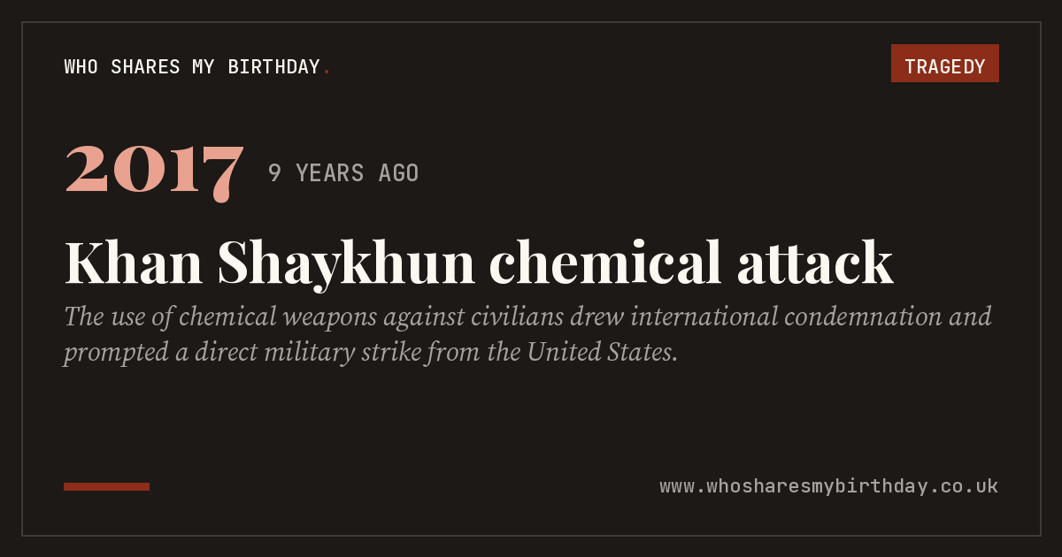 Khan Shaykhun chemical attack