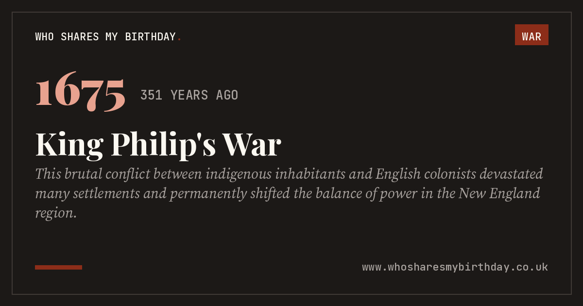 King Philip's War
