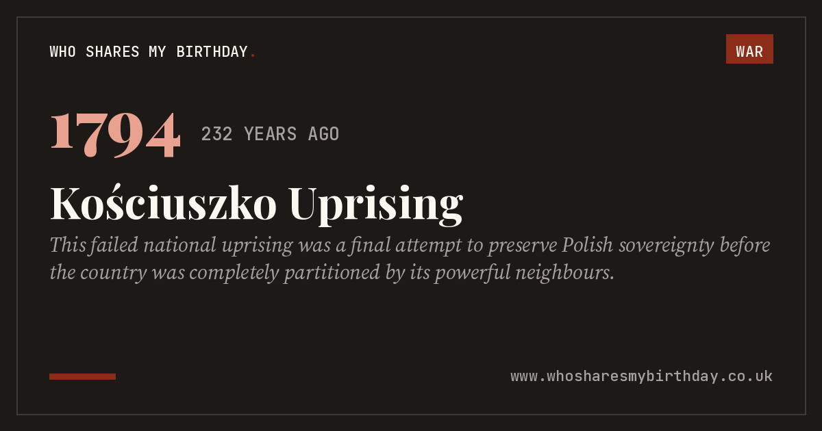 Kościuszko Uprising